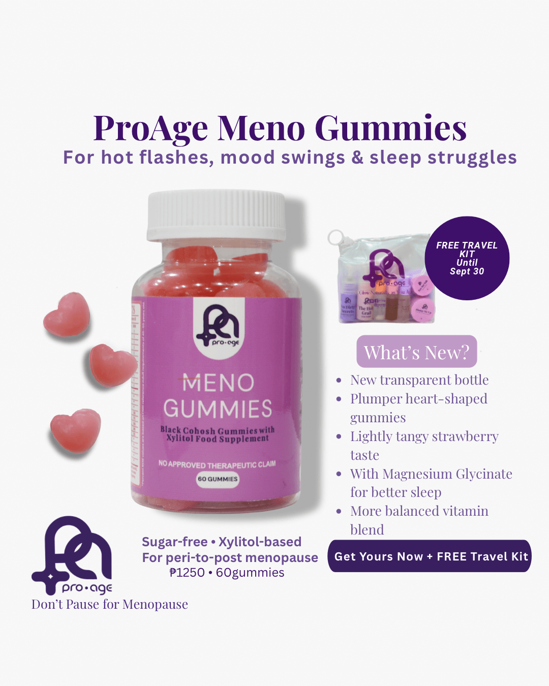 ProAge Beauty Meno Gummies - ProAge Beauty