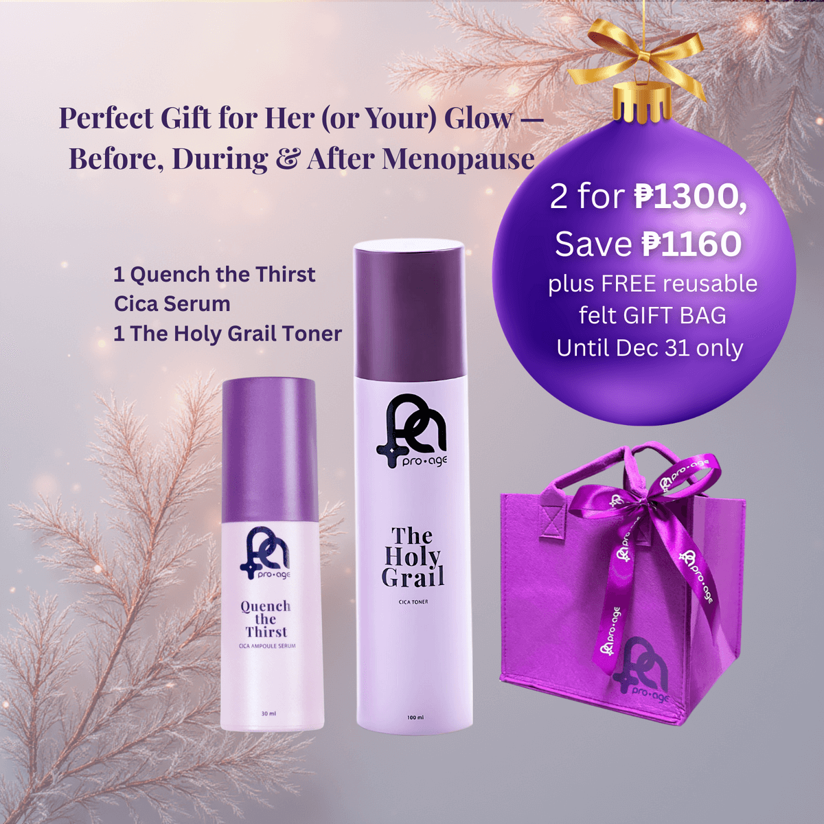 Quench The Thirst Cica Ampoule Serum (30mL) & The Holy Grail Cica Toner